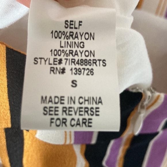 Honey Punch Striped  purple and gold Romper -Size S - Picture 10 of 10